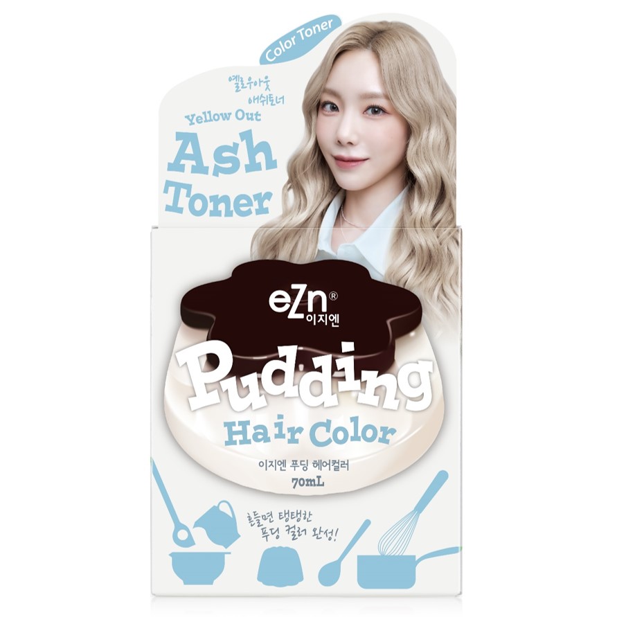 이지엔 푸딩헤어컬러 옐로우아웃 애쉬토너