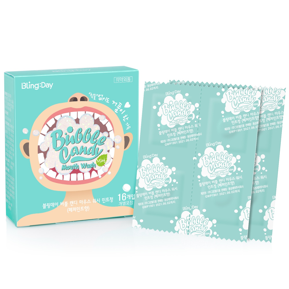 블링데이 버블 캔디 마우스 워시 민트정(페퍼민트향)
